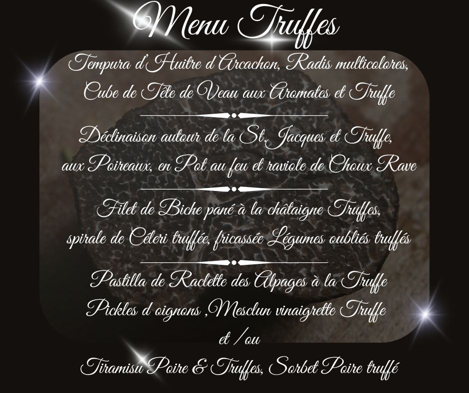 menu truffes